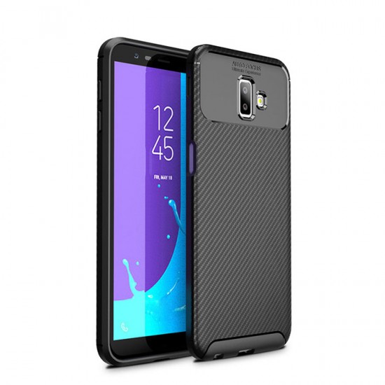 Husa Auto Focus Carbon Pentru Samsung Galaxy J6 Plus, J610 - Negru